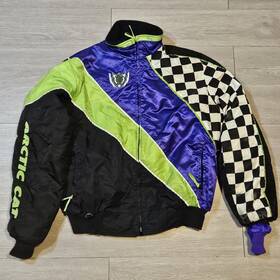 4931-005 Artic Wear Vtg Arcticwear Arctic Cat Snowmobile Racing Jacket Mens Sz Lt Large Tall Coat