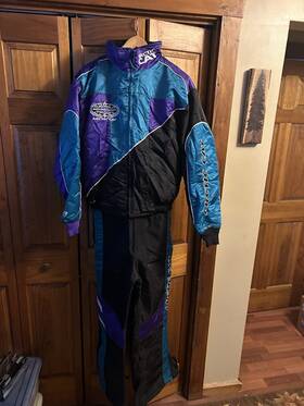 4951-422 Artic Wear Vintage Arctic Cat Snowmobile Racing Jacket With Removable Fleece And Matching Bib