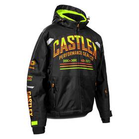 Ca-70-4792-c Castle 2025 Mens Strike G7 Insulated Snowmobile Jacket Black/hi-vis/orange