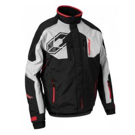70-3616 Castle X New Mens Large Red/silver/black Polar G2 Jacket