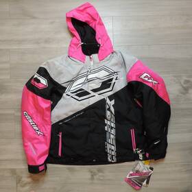 Castle X 008061216934 Code G3 Womens Snowmobile Jacket Pink Glo Size 3w Hooded Insulated Nwt