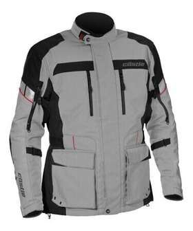 17-1716 Castle X Distance Textile Jacket Lrg Grey/red