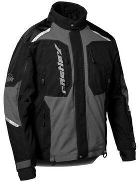 70-2866 Castle X Thrust G3 Jacket Lrg Charcoal/silver/black