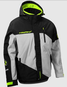 Castle X 70-3429t Phase Snowmobile Jacket Coat Waterproof Windproof Mens 3xl Silver/hi-vis