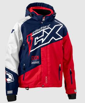 Castle X 70-4006 Inch Code Snowmobile Jacket Coat Navy/red/white Mens Large Sale