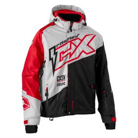 70-4016 Castle X Inch Code Snowmobile Jacket Coat Red/black/silver Mens Large