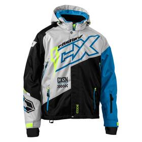 70-4024 Castle X Inch Code Snowmobile Jacket Coat Blue/black/silver Mens Medium