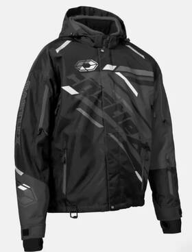 70-4676t Castle X React Floater Assist Snowmobile Jacket Coat Black/charcoal Mens Lg-tall