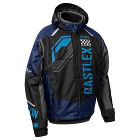 703724 Castle X Mens Strike G5 Jacket Navy/black/process Blue - Medium