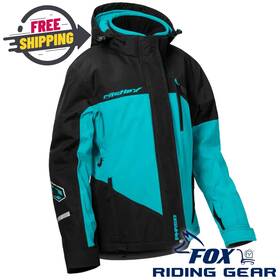 Castle X 71-4229 Open Box - Phase Jacket Black/turquoise Womens Xx-large 2xl