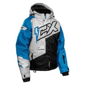 71-4621 Castle X Code Womens Jackets Xs Silver/process Blue/black