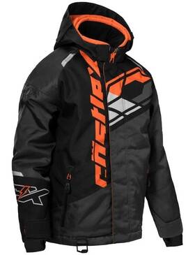 72-7958 Castle X Castlex Code Black/charcoal/orange Youth Xl Snowmobile Jacket