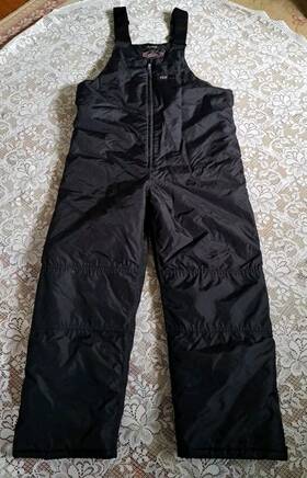 Ca21708 Choko Design Mens Xl Standard Insulated Waterproof Black Snowmobile Bibs/pants
