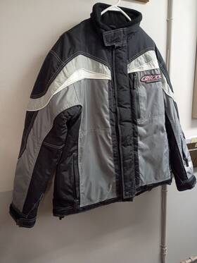 105653 Ckx Nwt Mens Technowear Insulated Snowmobile Jacket Gray/black Size Med Closeout