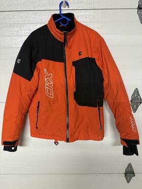 Kim-607114 Ckx Closeout Mens Journey Insulated Snowmobile Jacket Black/gray Size Large