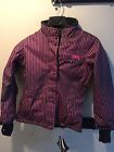 Divas Snow Gear Snowgear Craze Womens Jacket Pinstripe Pink Xs 092145125854