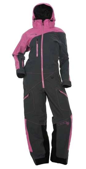 Dsg Outerwear 462-52265 Monosuit - Grey/pink- Snowmobile/snowboarding/skiing/sledding