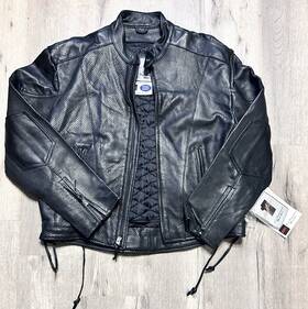 Evel Knievel Ekmlj10l Nwt Ek1 Leather Motorcycle Jacket L Perforated Blk Official License