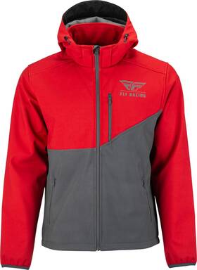 Fly 354-6384l Racing Checkpoint Jacket Grey/red Large