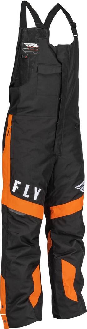 Fly Racing 191361312618 Outpost Snow Bibs Orange/black Size Small - 470-4286s