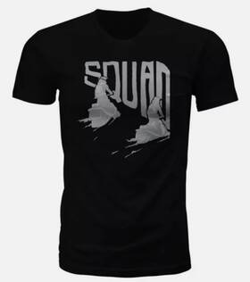 Fly Racing 351-0790m Squad Snowmobile Mens T-shirt Black Size Medium
