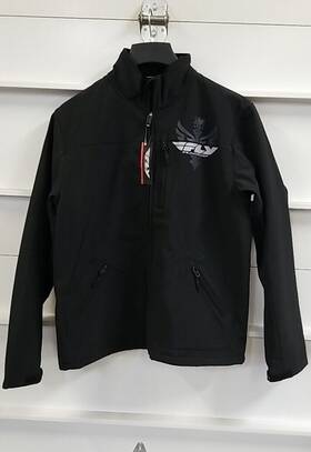 354-6010l Fly Racing Black Ops Fleece Lined Lightweight Jacket Mens Large