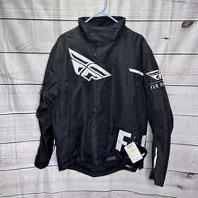 470-4115l Fly Racing Snx Pro Jacket Mens Large Black White Snocross