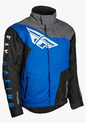 470-4116m Fly Racing Snx Pro Jacket Black/grey/blue Md Snocross Waterproof New