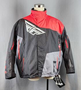 470-41174x Fly Racing Snx Pro Jacket Mens 4xl Red Removable Thermal Liner Nwt