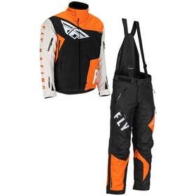 470-4259lt Fly Racing 470-4119m Snx Pro Outerwear Combo - Orange/grey/black Md Jacket Pant