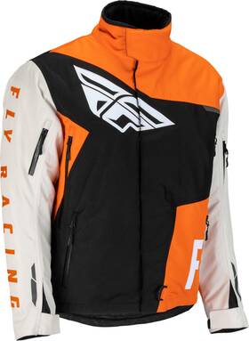 470-4119yl Fly Racing Youth Snx Pro Jacket Orange/grey/black