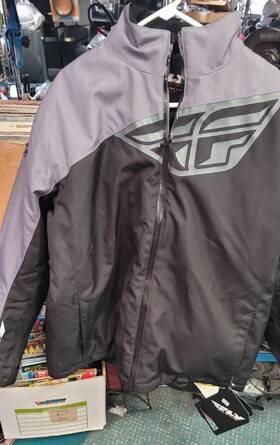 470-41202x Fly Racing Mens Aurora Jacket Black Snowmobile 2xl Hydraguard