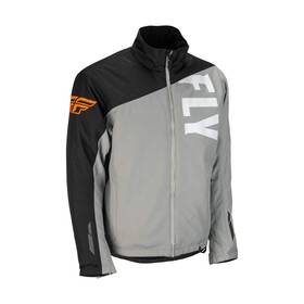 470-4123 Fly Racing Aurora Insulated Snowmobile Jacket - Grey / Black Orange