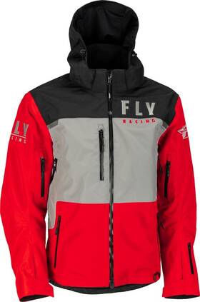 470-41342x Fly Racing Carbon Red Grey Jacket Size 2x-large