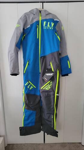 Fly Racing 470-4156m Cobalt Monosuit Shell For Snowmobiling - Medium Blue Grey