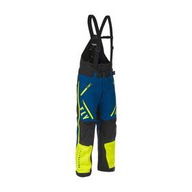 470-4271 Fly Racing Carbon Snowmobile Bib Shell - Blue / Hi-vis Black