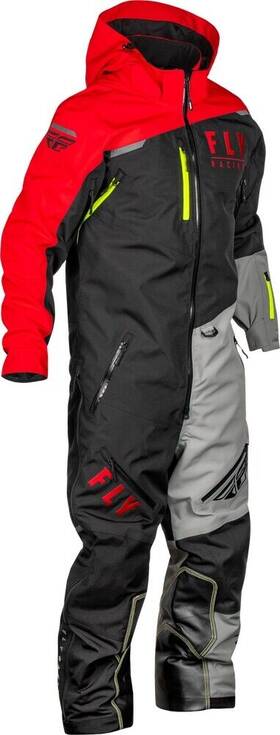 470-43642x Fly Racing Cobalt Snow Bike Shell Monosuits 2xl Black/red