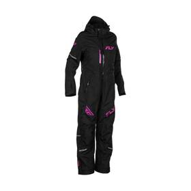 Fly Racing 470-4365 Womens Cobalt Snowmobile Monosuit Shell - Black / Fuchsia