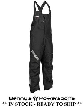 470-4400 Fly Racing Mens Bibs Aurora Black Snowmobile Winter Snow Pant Adjustable Length