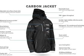 470-5200s Fly Racing Carbon Jacket - Black 2024 Size Small