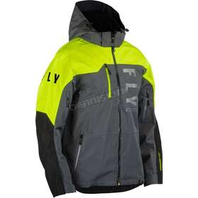 470-5204m Fly Racing Black/grey/hi-vis Carbon Jacket