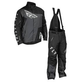 470-54004x Fly Racing Snx Pro Snowbike Jacket/bib Combo - Black/grey 4x-large 470-54004x Fly Racing Snx Pro Snowbike Jacket/bib Combo - Black/grey 4x-large