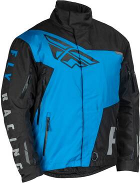 470-5401m Fly Racing Snx Pro Jacket Black/blue Med Snocross Waterproof Fleece