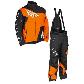 470-54043x Fly Racing Snx Pro Snow Jacket/bib Combo - Orange/black 3x-large