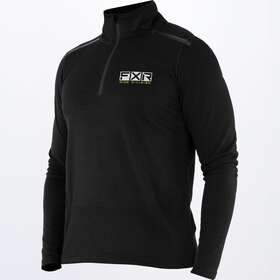 211300-1000-16 Fxr Open Box Mens Endeavor Merino 1/4 Snowmobile Zipper Black - X-large