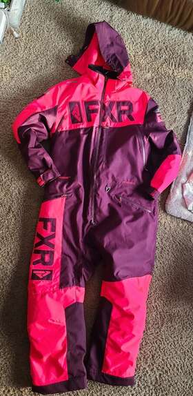 212902-1048-10 Fxr Womens Squadron Insulated Fast Snow Monosuit Size 14