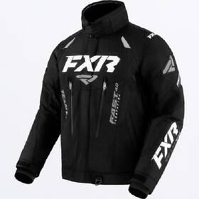 220004-1000-31 Fxr Open Box Mens Team Fx Snowmobile Jacket Black - 6xl