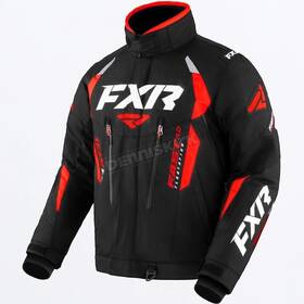 220004-1020-13 Fxr Open Box Mens Team Fx Snowmobile Jacket Black/red - Large
