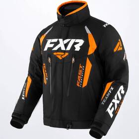 Fxr 220004-1030-10 Mens Team Fx Snowmobile Jacket Black/orange Size Medium