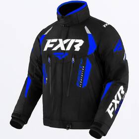 220004-1044-16 Fxr Open Box Mens Team Fx Snowmobile Jacket Black/royal Blue Size Xl